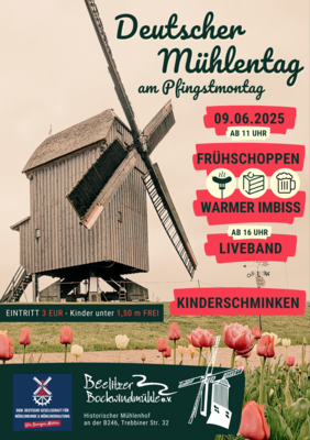 Deutscher Mühlentag am Pfingstmontag