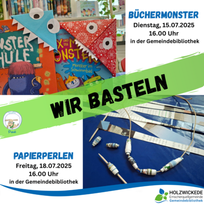 Meldung: Sommerliches Basteln in der Gemeindebibliothek