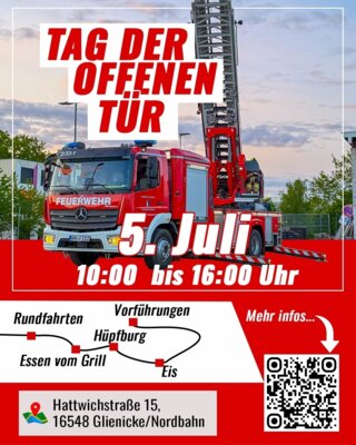 � Tag der offenen Tür 2025 bei der Freiwilligen Feuerwehr Glienicke/Nordbahn