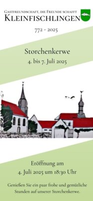 Programm-Flyer zur Storchenkerwe