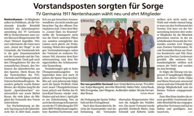 HNA vom 08.04.2025 Jahreshauptversammlung