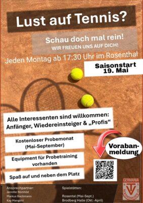 Tennis-Übungsstunde