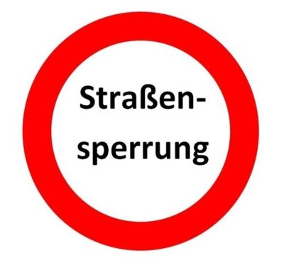 Zufahrt zur Bahn gesperrt!