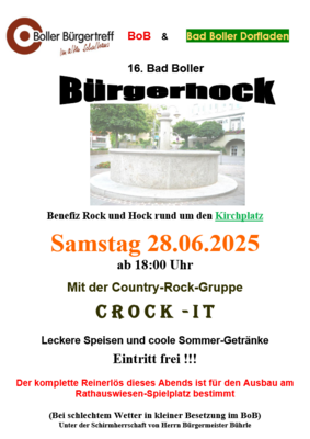 16. Bad Boller Benefiz Bürgerhock (Bild vergrößern)
