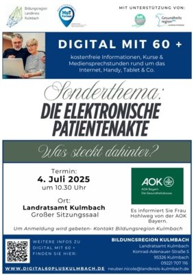 Informationsveranstaltung „Elektronische Patientenakte – Was steckt dahinter?“