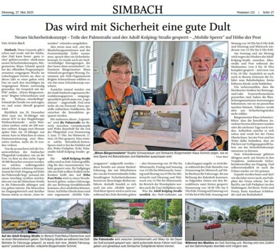 Hinweise für die verkehrsrechtliche Absicherung während der Pfingstdult  und des Pfingstmarktes