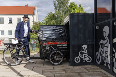 Erweiterung der Fahrradabstellanlagen am Bahnhof Falkensee durch Fahrradboxen - Ergänzung des Angebots der VBB-Mobilstation
