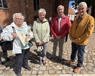 Eva Mutschischk, Ilona Seelig, Rainer Knöchel, Peter Zobel (v.l.n.r.).