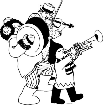 PopUp-Geigenorchester