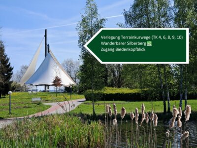 Umverlegung der Wanderwege im Kurpark Bad Schlema