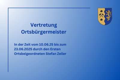 Vertretung Ortsbürgermeister (Bild vergrößern)