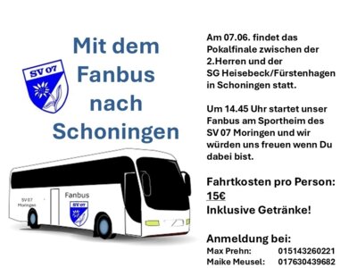 Mit dem Fanbus zum Finale