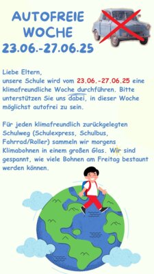 Autofreie Woche vom 23.06. - 27.06.25
