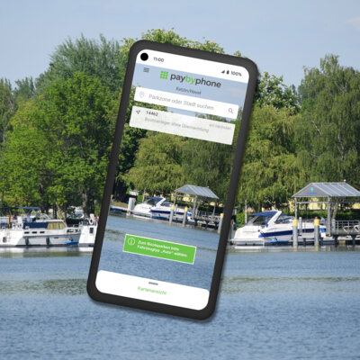 Foto zur Meldung: Liegeplätze mobil bezahlen - mit PayByPhone an unserer Ketziner Steganlage
