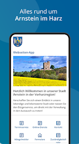 Meldung: Nutzen Sie die Arnstein-App