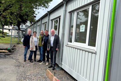 Meldung: Fachraumcontainer sind angekommen