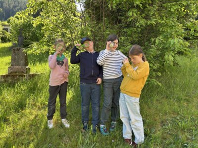 Meldung: Klasse 2 unterwegs auf der Wiese