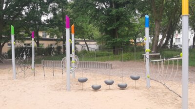 Einweihung der neuen Spielgeräte