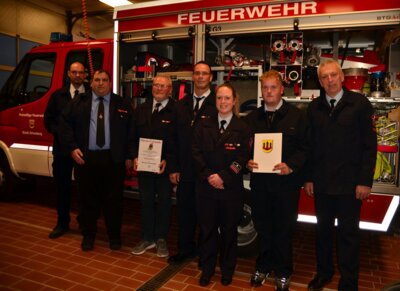 Willi Helfrich zum Ehrenvorsitzenden der Feuerwehr Eckartsborn ernannt (Bild vergr&ouml;&szlig;ern)