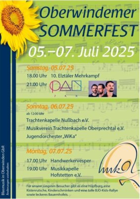 Oberwindemer Sommerfest am 05. - 07.Juli 2025 (Bild vergrößern)