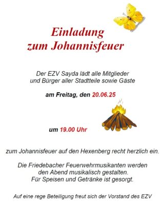 Johannisfeuer auf dem Hexenberg