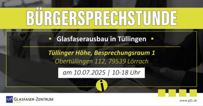 Komm zur Bürgersprechstunde in Tüllingen am 10.07.2025 (Bild vergrößern)