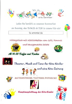 Sommerfest der Kita Gelnhaar – Ein Tag voller Spaß und Kreativität! (Bild vergr&ouml;&szlig;ern)