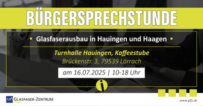 Meldung: Komm zur Bürgersprechstunde für Hauingen und Haagen am 16.07.2025