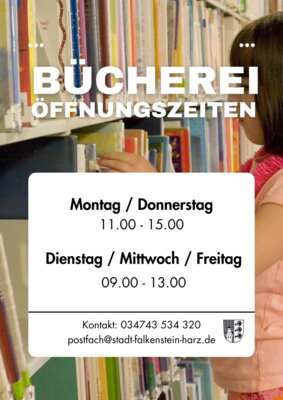 Hinweis Öffnungszeiten (Bild vergrößern)