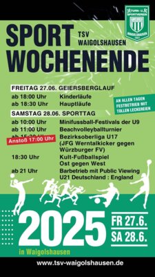 TSV Sportwochenende 2025