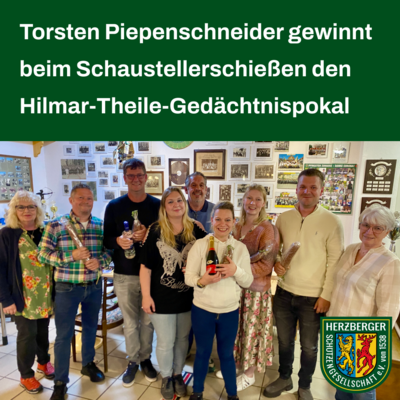 Meldung: Torsten Piepenschneider gewinnt beim Schaustellerschießen 2025 den Hilmar-Theile-Gedächtnispokal