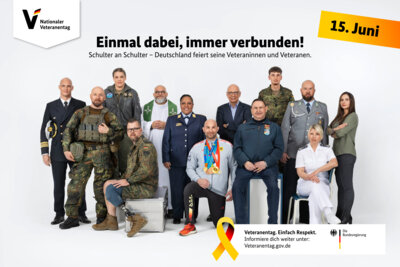 Foto zur Meldung: Veteranentag am 15. Juni: Flaggen am Rathaus werden gehisst