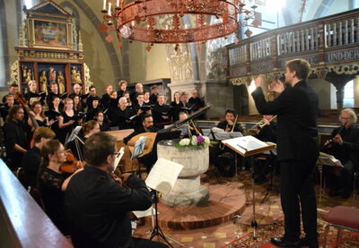 2024 bot die "Camerata Lusatia" Monteverdis "Marienvesper" in der Kirche Klettwitz