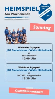 Quali-Heimspielwochenende steht an!