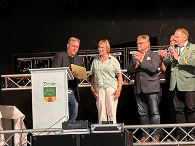 Sigrid bei der Ehrung