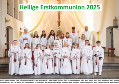 Die Erstkommunion der Kinder aus der Pfarreiengemeinschaft Marktleuthen · Kirchenlamitz · Röslau · Weißenstadt