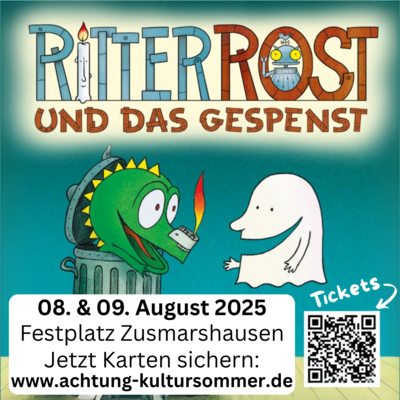 A8tung Kultursommer 2025: Ritter Rost kehrt zurück - Ein unvergessliches Abenteuer für die ganze Familie (Bild vergrößern)
