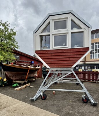Erster NIDUS auf dem Gelände der Museumswerft in Flensburg gelandet