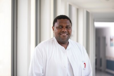 Hermann Sighomnou Guemto, Sektionsleiter der Inneren Medizin II / Gastroenterologie des Evang. Krankenhauses Dierdorf/Selters