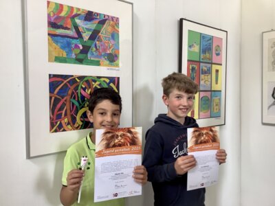 Teilnahme an der Kunstausstellung "Jugend gestaltet" im Kloster Gravenhorst