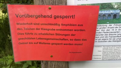 Kiesgrube Frörupsand vorübergehend gesperrt!