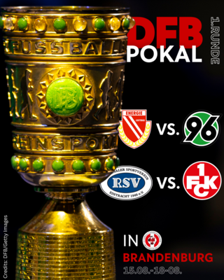 DFB-Pokal 2025/26: Brandenburg empfängt prominente Gegner!