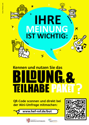 Meldung: Umfrage zu Bildungs- und Teilhabeleistungen (BuT)