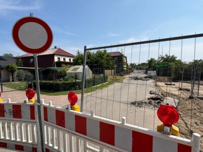 Jahnstraße freigegeben - Lietzenweg gesperrt