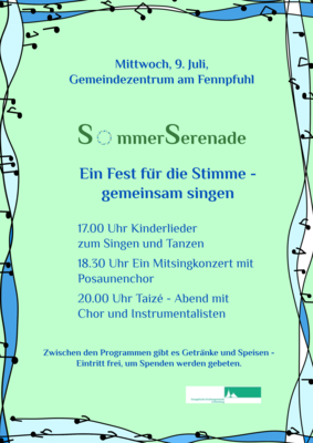 SommerSerenade 25 am Mittwoch, 9. Juli