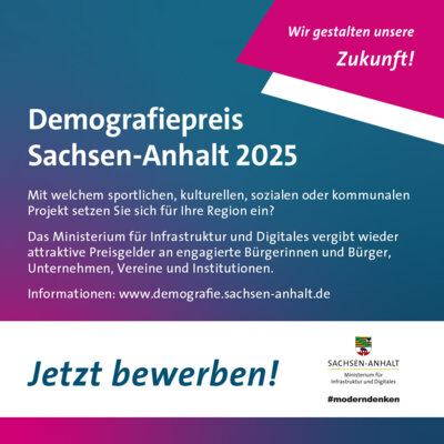Demografiepreis Sachsen-Anhalt 2025 (Bild vergrößern)