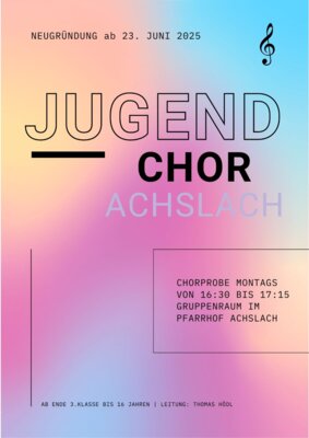 Meldung: Neugründung Jugendchor