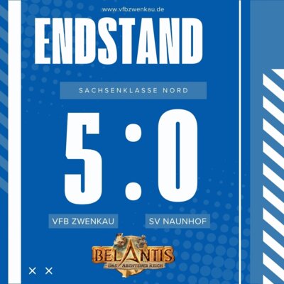 Meldung: Saisonfinale mit Feuerwerk – VfB Zwenkau siegt 5:0 gegen Naunhof!