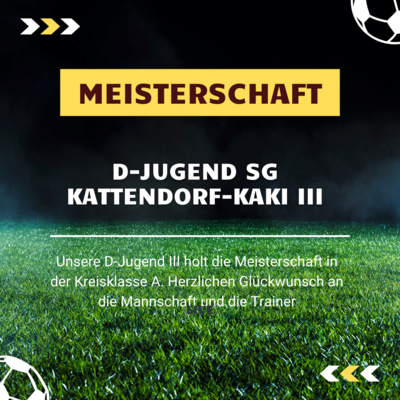 Meldung: Fussball: Meisterschaft der D-Jugend
