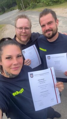 Funklehrgang erfolgreich bestanden (Bild vergrößern)